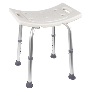 Chaise de douche, tabouret de salle de <span class=keywords><strong>bain</strong></span>, <span class=keywords><strong>banc</strong></span> <span class=keywords><strong>pour</strong></span> petite baignoire, <span class=keywords><strong>banc</strong></span> de douche réglable léger de couleur blanche - Product Image 1