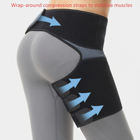 Attelle de soutien de la hanche réglable avec compression, pour la cuisse, les ischio-jambiers et le bas du dos, soulagement de la sciatique, stabilisateur de hanche pour la récupération