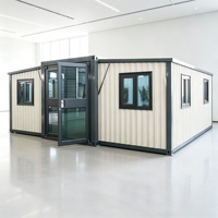 Maison conteneur modulaire extensible multifonctionnelle Shinestone à double aile, pliable, préfabriquée, sur mesure