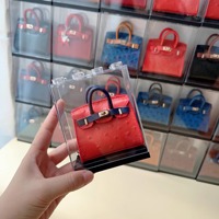 Vitrina de acrílico de alta transparencia con forma de casa pequeña para juguetes de culto popular, bolsos y zapatos, modelo de casa pequeña para transmisiones en vivo