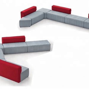 Ensembles de canapés en cuir synthétique pour salles de réunion, mobilier de réception, canapé de bureau à dossier haut - Product Image 2
