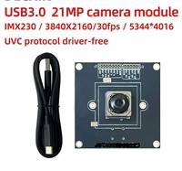 Caméra industrielle 21MP USB 3.0 HD IMX230 avec capture de texte, diffusion réseau et module autofocus, sans pilote.