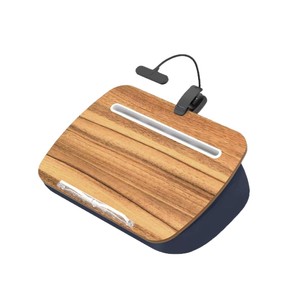 Wooden Lazy Lap <b>Desk</b> <b>Solid</b> <b>Wood</b> Multi Functional Reading Bookshelf Office Pillow Sleeping Wedge Support For Bed <b>Desk</b> Use - Product Image 4