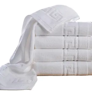 75x140cm Hotel Luxury Jacquard White Bath Towel Set 100% Cotton Large Beach Towel Brand Absorbent Quick-drying Bathroom Towel