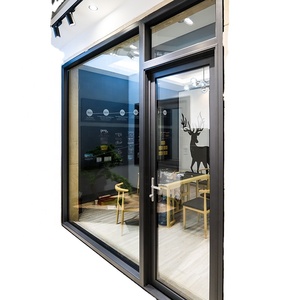 Nouveau design de fenêtres à cadre en aluminium noir de style américain grilles de verre extérieures conçues pour les fenêtres résidentielles à battant - Product Image 4