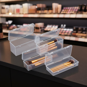 Clear Polypropylene <strong>Mini</strong> <strong>Storage</strong> <strong>Box</strong> With Hinged Lid &amp; Snap Closure Clear Plastic Organizer <strong>Storage</strong> <strong>Box</strong> - Product Image 3