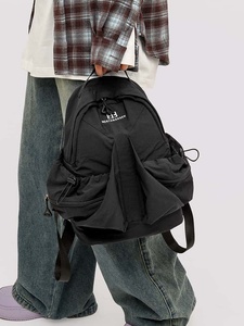 TOUGH SLHS Unisex <b>Nylon</b> Softback <b>Backpack</b> 20-37L Waterproof Zipper Closure Travel Casual Daily Use - Product Image 6