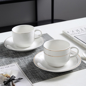 Juego de Taza y Platillo de Café de Cerámica de Color Sólido, Moderno, Portátil y Sencillo, para el Desayuno en Casa y el Té de la Tarde en Hoteles, con Opción de Logotipo Personalizado - Product Image 2