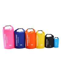 Mini sac de marche avec logo personnalisé 2L Sac sec et humide Sac à dos étanche Sports de plein air Randonnée Sac étanche pour téléphone portable