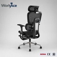 Chaise de bureau exécutive moderne ergonomique confortable avec plateau extensible verrouillable, hauteur réglable, pivotante et rotative pour chambre à coucher