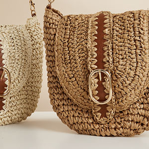 Sac de plage d'été pour femmes, sac à main <span class=keywords><strong>en</strong></span> crochet à la main, bandoulière longue, vente <span class=keywords><strong>en</strong></span> gros d'usine, sac messager pour femmes - Product Image 4