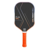 Raquette de pickleball haute performance en fibre de carbone T700, noyau en polypropylène alvéolé de 16 mm, poignée antidérapante pour l'entraînement et les matchs