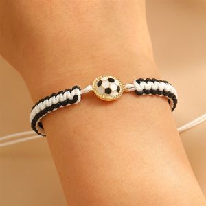 สร้อยข้อมือถักเชือกสไตล์ยุโรปและอเมริกา สำหรับกีฬา รักบี้ วอลเลย์บอล ฟุตบอล ซูเปอร์โบวล์ ฟุตบอลโลก - Product Image 6