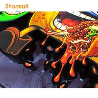 Enseigne LED RGB personnalisée Cornall, numéros de maison 3D en acrylique rétroéclairés, plaques de porte, transformateur IP67, publicité intérieure, hôtels, bars, magasins