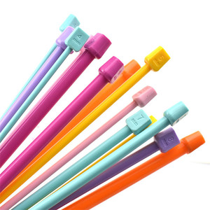 Looen 7 paia di ganci fai da te all'uncinetto Set di 4.0mm-10.0mm di lunghezza 25 cm ferri da maglia in plastica morbida per <span class=keywords><strong>maglieria</strong></span> a mano - Product Image 4