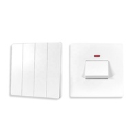 Interrupteurs et prises électriques VBQN en matériau PC, AC220V, multicolores, 10A/45A/16A, 1 à 4 modules, 1/2 voie, indice de protection IP21, installation facile