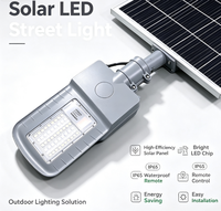 Lampadaire solaire LED extérieur étanche IP65 avec panneau solaire séparé pour éclairage routier, autoroute et village