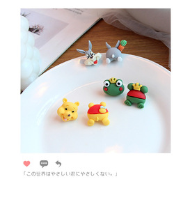 925 Ago d'<span class=keywords><strong>argento</strong></span> super cute Mickey <span class=keywords><strong>Orecchini</strong></span> orso asimmetrico <span class=keywords><strong>orecchini</strong></span> carino - Product Image 4