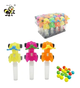 Child Promotional toy with hard candies plastic car toys candy for kids