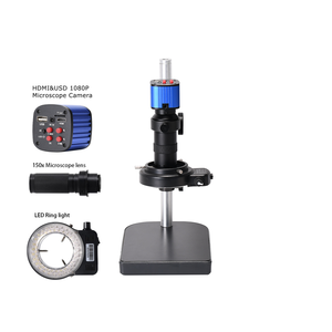 실제 사진 24MP 호환 USB 산업용 디지털 돋보기 150X 렌즈 검사 수리용 카메라 현미경 측정 - Product Image 2