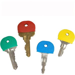 Color Silicone Elastic <b>Key</b> Case Set Wholesale Pvc Waterproof <b>Key</b> Cap Pendant Identification Classification Protective <b>Key</b> Cover - Product Image 1