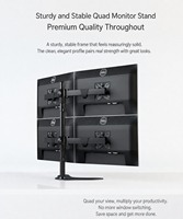 Support de bureau LCD quadri-écrans en acier laminé à froid de 22 à 32 pouces, 10 kg, pour passionnés de jeux e-sport – Meilleure vente usine