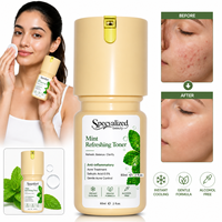 Tonique Menthe Poivrée Bio Naturel en Gros à la Vitamine C pour Apaiser, Rafraîchir et Hydrater la Peau du Visage