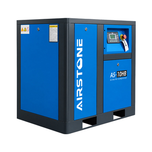 เครื่องอัดอากาศแบบสกรูโรตารี่อุตสาหกรรม Airstone 7.5KW 10HP 7-12 บาร์ IP54 ความเร็วคงที่ สำหรับอุตสาหกรรมขนาดเล็กและขนาดกลาง - Product Image 2