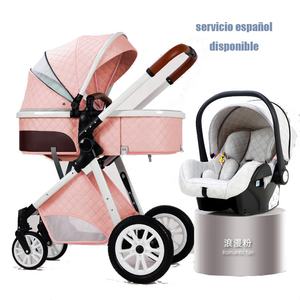 Système de voyage 3 en 1, poussette pour bébé, poussette haute paysagère anti-choc pour nouveau-né avec organisateur de poussette, poussette et accessoires - Product Image 1