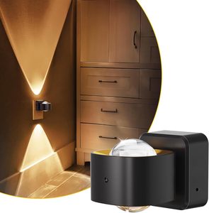 Lámpara de Noche LOHAS 2W, Proyector LED Súper Brillante, Moderno, Enchufable, Luz Blanca Suave de 3000K, para Dormitorio, Sala de Estar - Product Image 1