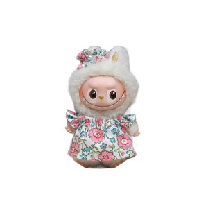 Fourth Generation Mini Labubu Doll Clothes 10cm Outfit Floral Dress For Collectible <b>Vinyl</b> Keychain Blind <b>Box</b> - Product Image 5