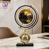 Horloge décorative globe terrestre minimaliste moderne pour un bureau haut de gamme, une décoration de bibliothèque, un cadeau pour l'ouverture d'une entreprise