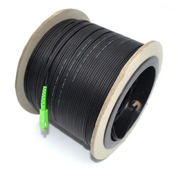 FTTH Outdoor/Indoor LSZH G657A1 Fiber Optic Core Drop Cable Patch Cord with LC UPC/ FC APC Connector