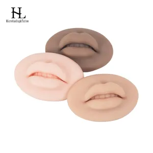 High quality 5D Silicone Simulation Lips 1:1 Module Human Body Art For Tattoo Makeup Exercise Training