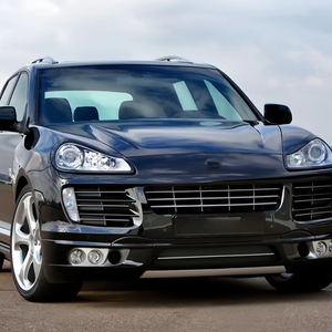Parachoques Delantero y Trasero, Capó, Ceja de Rueda y Alerón Trasero para Porsche Cayenne 955 957 06-13, Kit de Carrocería Ancha Modificado Techar para Porsche Cayenne 957 - Product Image 1