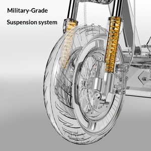 Scooter Eléctrico HEZZO Super 95 Km/h de Alta Velocidad, Diseño Plegable, Baterí<span class=keywords><strong>a</strong></span> de Litio 50Ah, Motor de 10000W, Asiento de Aluminio, Largo Alcance, 200kg, 150kg <span class=keywords><strong>S</strong></span> - Product Image 3