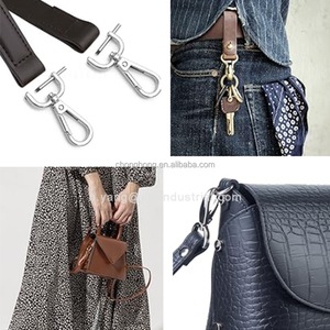 محفظة معدنية دوارة قفل مخلب جراد البحر الأجهزة حلقة مفتاح سلسلة الملحقات ديي حقيبة يد <span class=keywords><strong>2</strong></span> بوصة دفع بوابة المفاجئة خطافات - Product Image 5