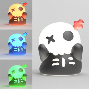 Nouvelle Lampe de Nuit Créative Halloween Peinture Célèbre 'Scream' en Silicone, Lampe de Bureau à Tapoter, Ornements Décoratifs, Réglable sur Trois Niveaux - Product Image 2