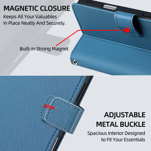 Funda de Teléfono de Cuero PU de Lujo para Xiaomi Redmi Note 14 14S 13 12 <span class=keywords><strong>Pro</strong></span> K80, Funda Tipo Cartera con Ranuras para Tarjetas de Crédito - Product Image 4