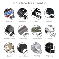 Usine d'usinage CNC personnalisée pour les services de micro-usinage Taille personnalisée en aluminium anodisé 4 axes Logo Usinage personnalisé
