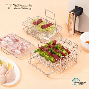 Ensemble de grilles en acier inoxydable multi-niveaux, outils de cuisson en maille pour usage extérieur - Product Image 2