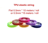Fil de soie de haute qualité, bijoux TPU cordon plat élastique miyuki fil de perles