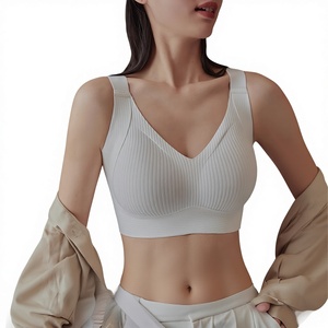 Sujetador de mujer fino sin costuras, estilo ligero, <span class=keywords><strong>para</strong></span> senos grandes y pequeños, sin aros, con efecto push-up y antideslizante, talla <span class=keywords><strong>grande</strong></span> - Product Image 4