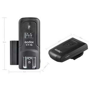 Godox-Transmisor de disparador de flash inalámbrico de 16 canales, conjunto de receptor para <span class=keywords><strong>Canon</strong></span>, Nikon, Olympus, Pentax, flash de estudio - Product Image 2