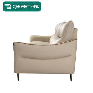 Juego de muebles <span class=keywords><strong>modernos</strong></span> para el hogar, sillón naranja y sofá funcional de cuero gris - Product Image 3