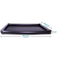 Matelas gonflable imperméable en PVC, gel d'air, taille Queen, drap de lit pour couples, chambre à coucher, massage thérapeutique, jouet original