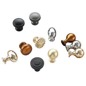 Poignée ronde à trou unique en or massif, style européen moderne et simple, pour armoire, tiroir, placard, porte de cuisine - Product Image 1