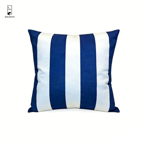 Funda Impermeable para Cojín de Exterior - Funda de Almohada con Estampado de Rayas Anchas - Decorativa y Resistente a los Rayos UV para Patio y Jardín - Product Image 4