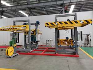 Tête de cerclage horizontale mobile et transportable, équipement automatique de cerclage PET pour ligne de production de blocs de béton cellulaire - Product Image 2