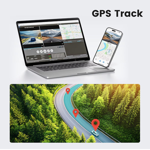 Cámara <span class=keywords><strong>para</strong></span> Auto 4K con <span class=keywords><strong>Pantalla</strong></span> IPS <span class=keywords><strong>de</strong></span> 3.2 Pulgadas, WiFi, Grabación en Bucle, Dos Cámaras y GPS - Product Image 2